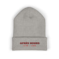 Après Hours Beanie in Heather Grey, front view