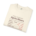 Après Hours Tee in Ivory, folded