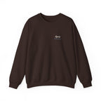 Après Script Crewneck in Dark Chocolate, front view