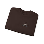Après Script Crewneck in Dark Chocolate, folded