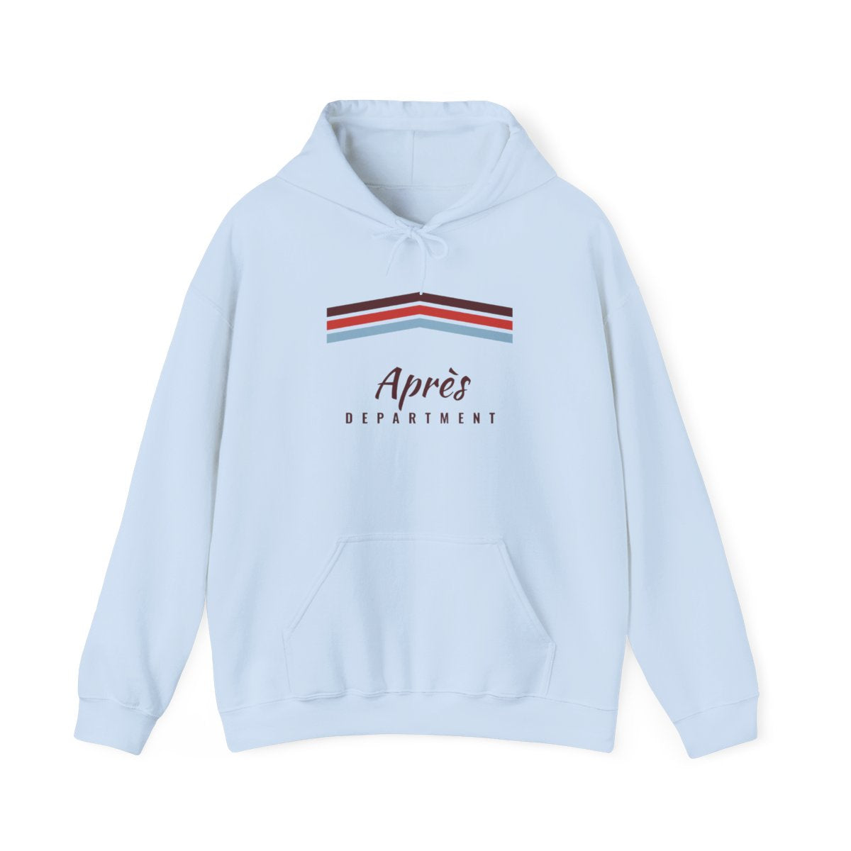 Après Stripe Hoodie in Light Blue, front view