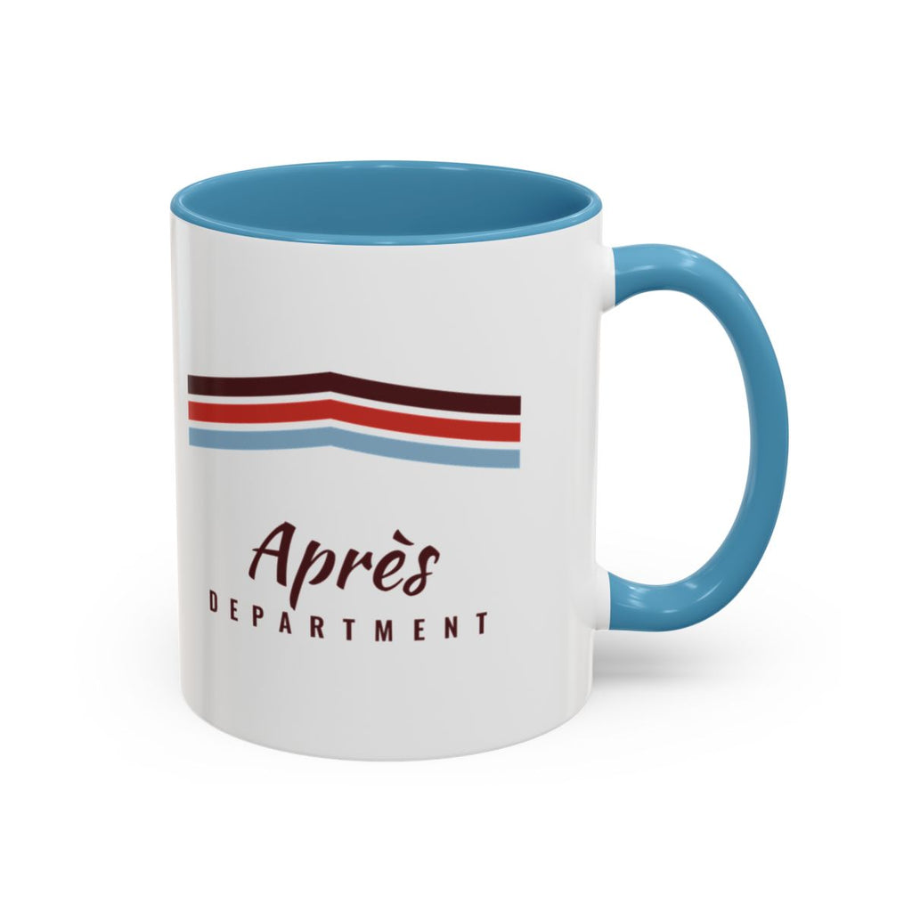 Après Stripe Mug in Light Blue, right side