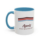 Après Stripe Mug in Light Blue, left side
