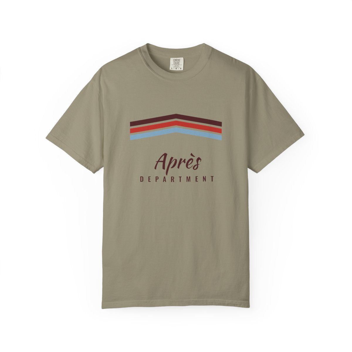 Après Stripe Tee in Sandstone, front view