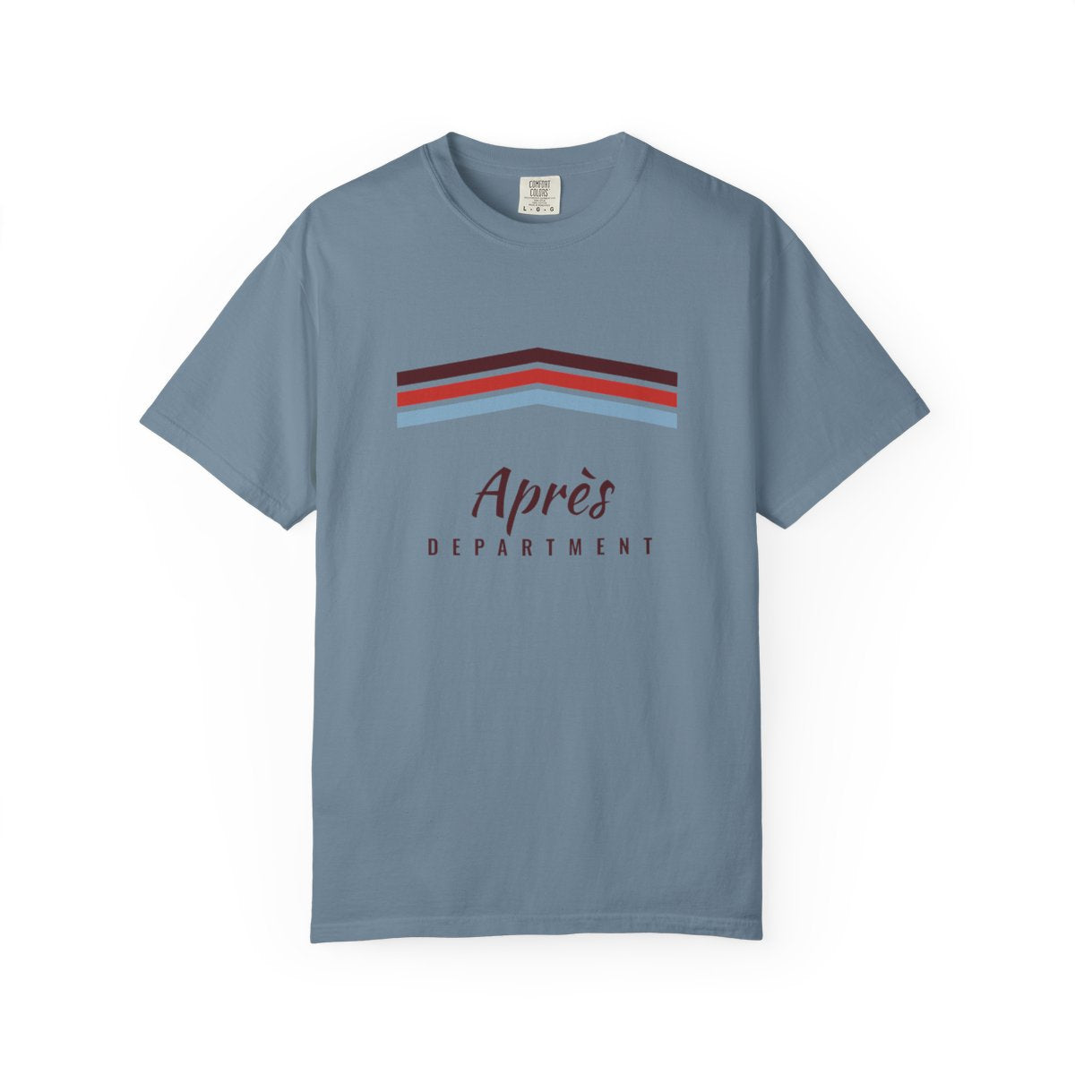 Après Stripe Tee in Ice Blue, front view