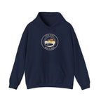 Back Nine Hoodie in Navy, front view