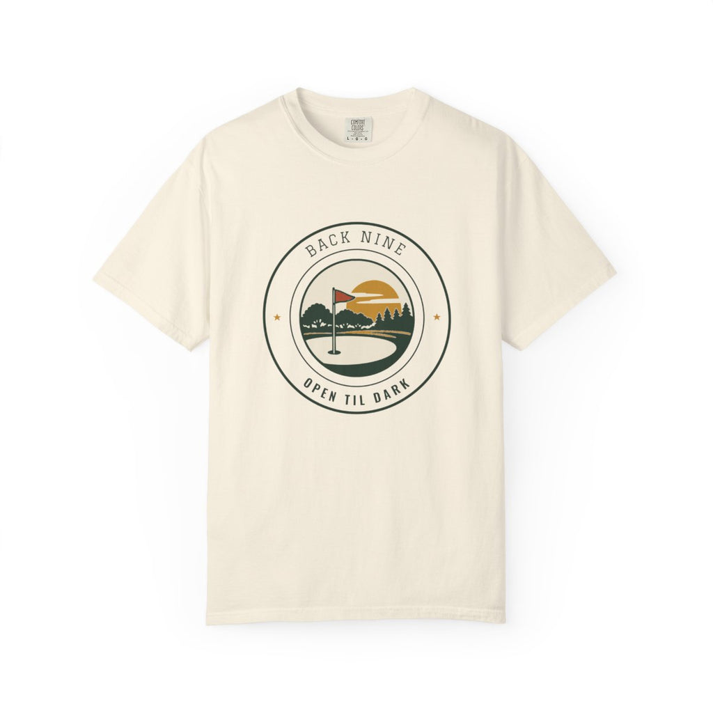 Back Nine Tee in Ivory, front view