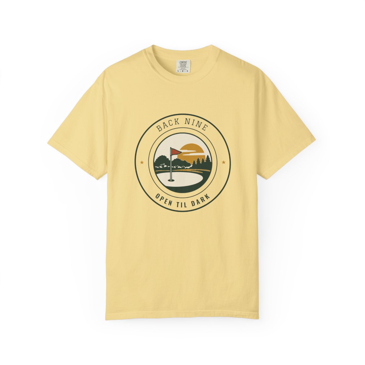 Back Nine Tee in Butter, front view