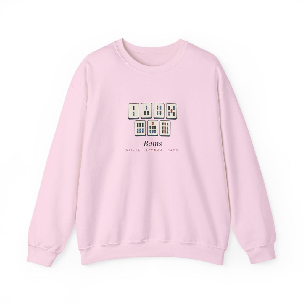 Bams Crewneck in Light Pink, front view