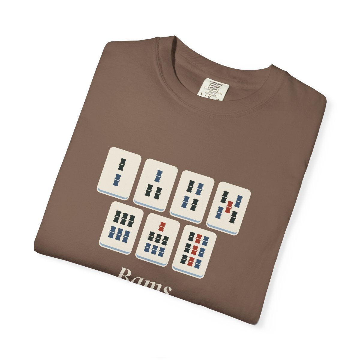 Bams Tee in Espresso, folded