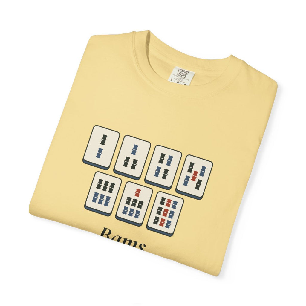 Bams Tee in Butter, folded