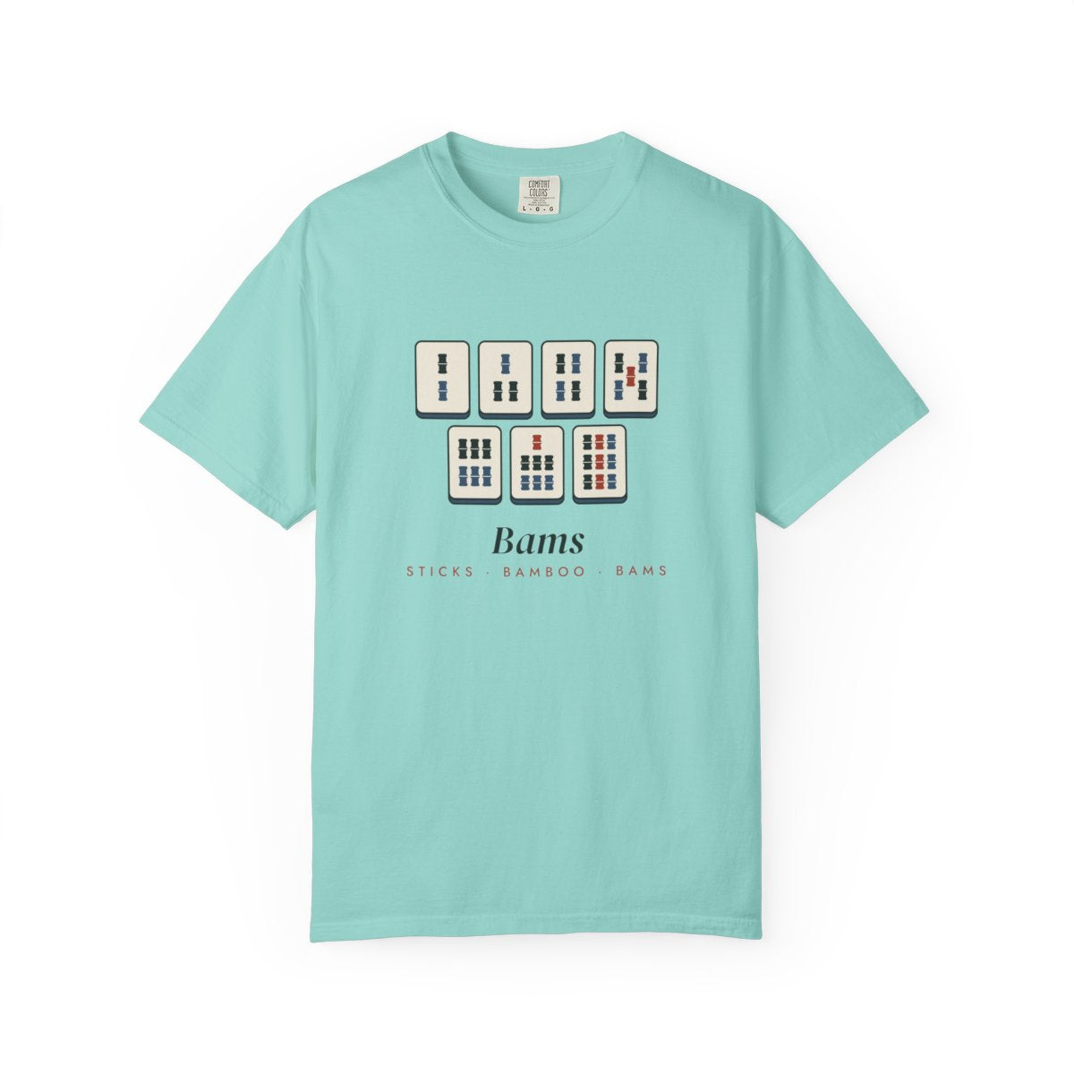 Bams Tee in Chalky Mint, front view
