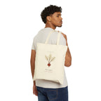 Beetroot Plate Tote in Natural, on model