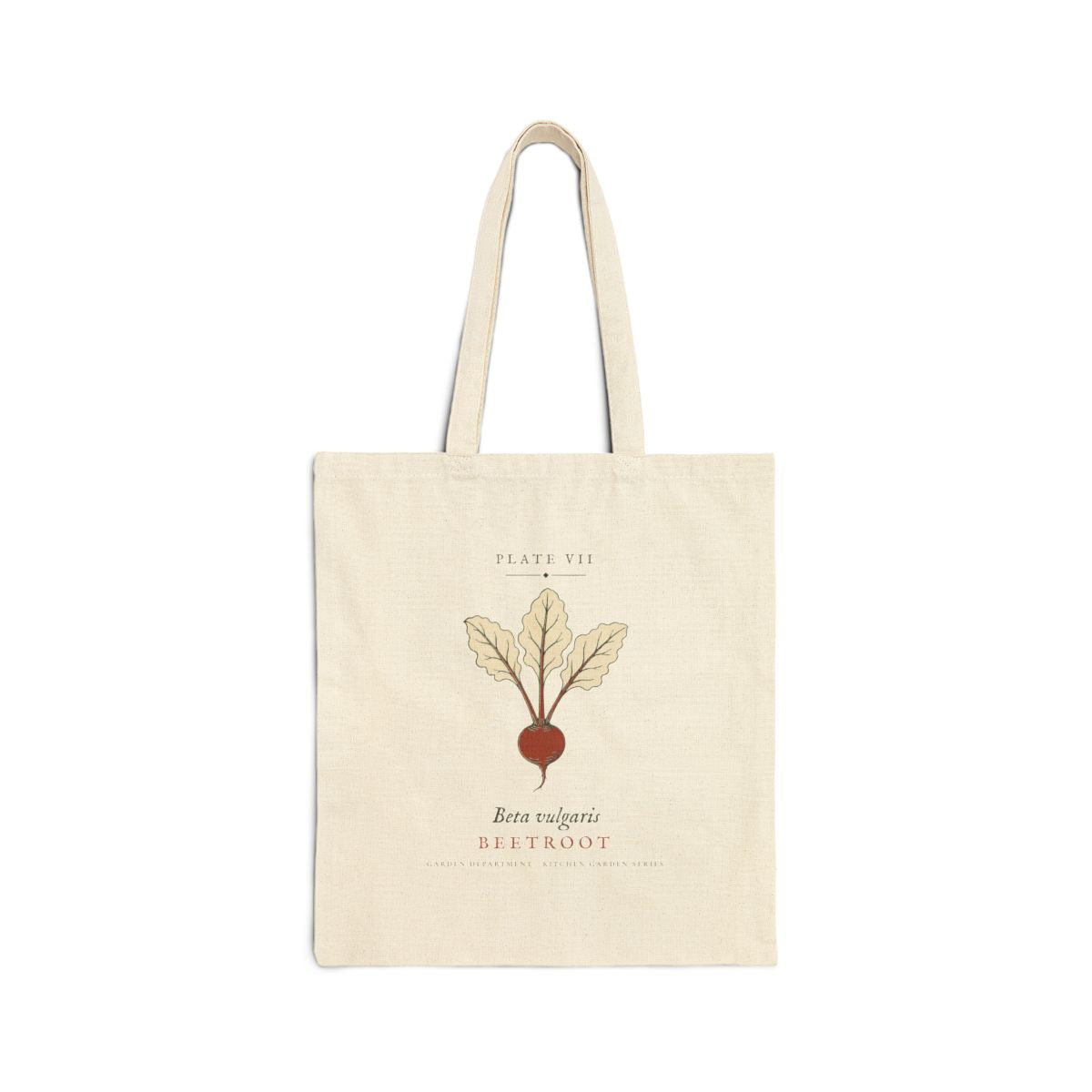 Beetroot Plate Tote in Natural, front view