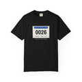 Bib 0026 Tee in Black, front view