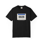 Bib 0026 Tee in Black, front view