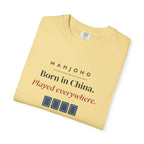 Born in China, Played Everywhere Tee in Butter, folded