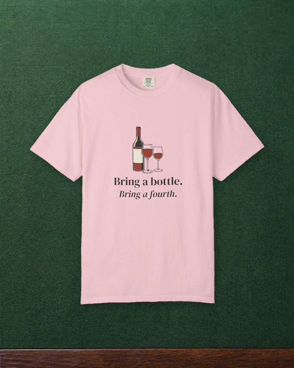 Bring a Bottle Tee in Blossom, styled