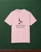Bring a Bottle Tee in Blossom, styled