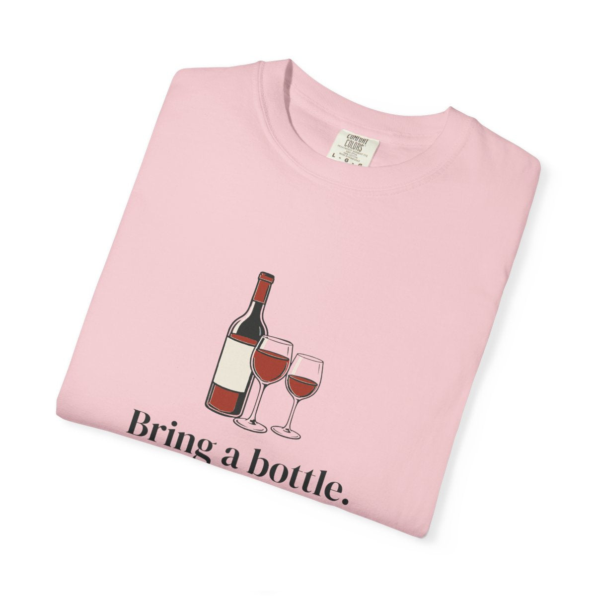 Bring a Bottle Tee in Blossom, folded