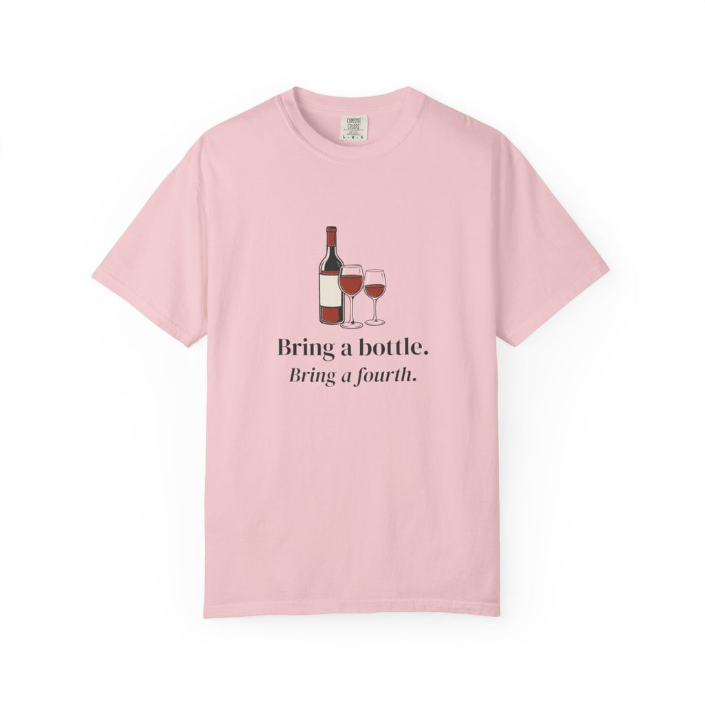 Bring a Bottle Tee in Blossom, front view