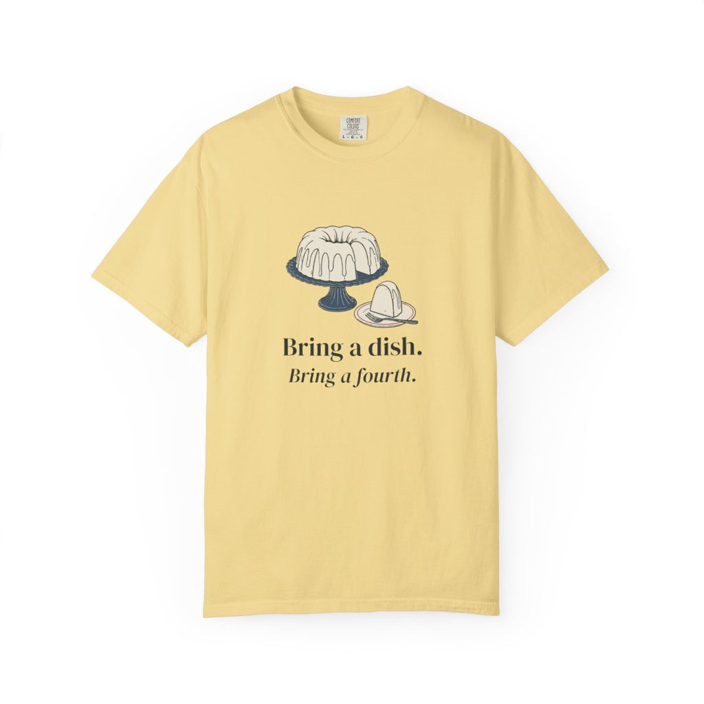 Bring a Dish Tee in Butter, front view