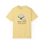 Bring a Dish Tee in Butter, front view