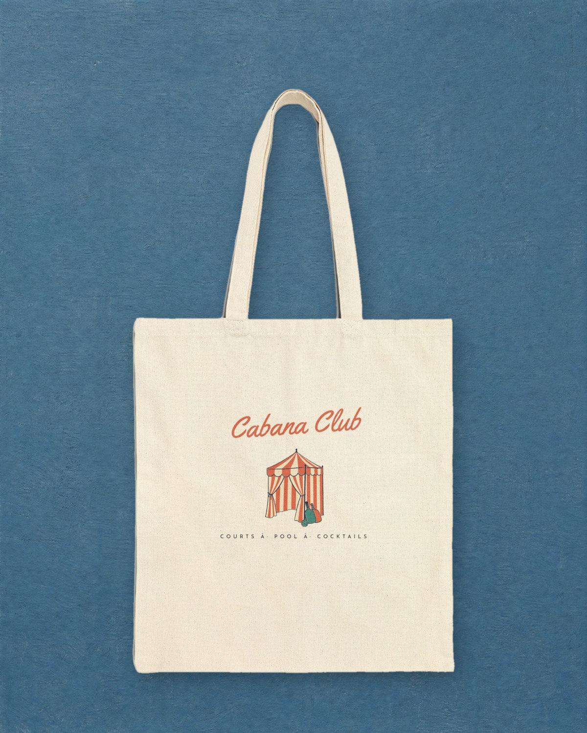 Cabana Club Tote in Natural, styled