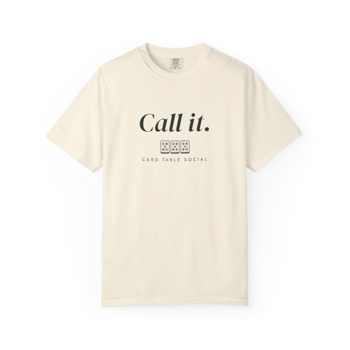 Call It Tee in Ivory, front view