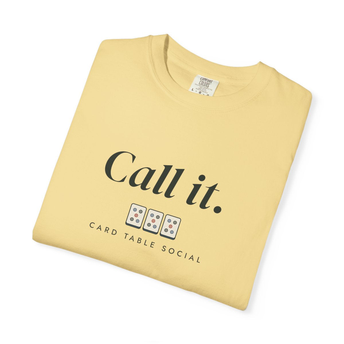 Call It Tee in Butter, folded
