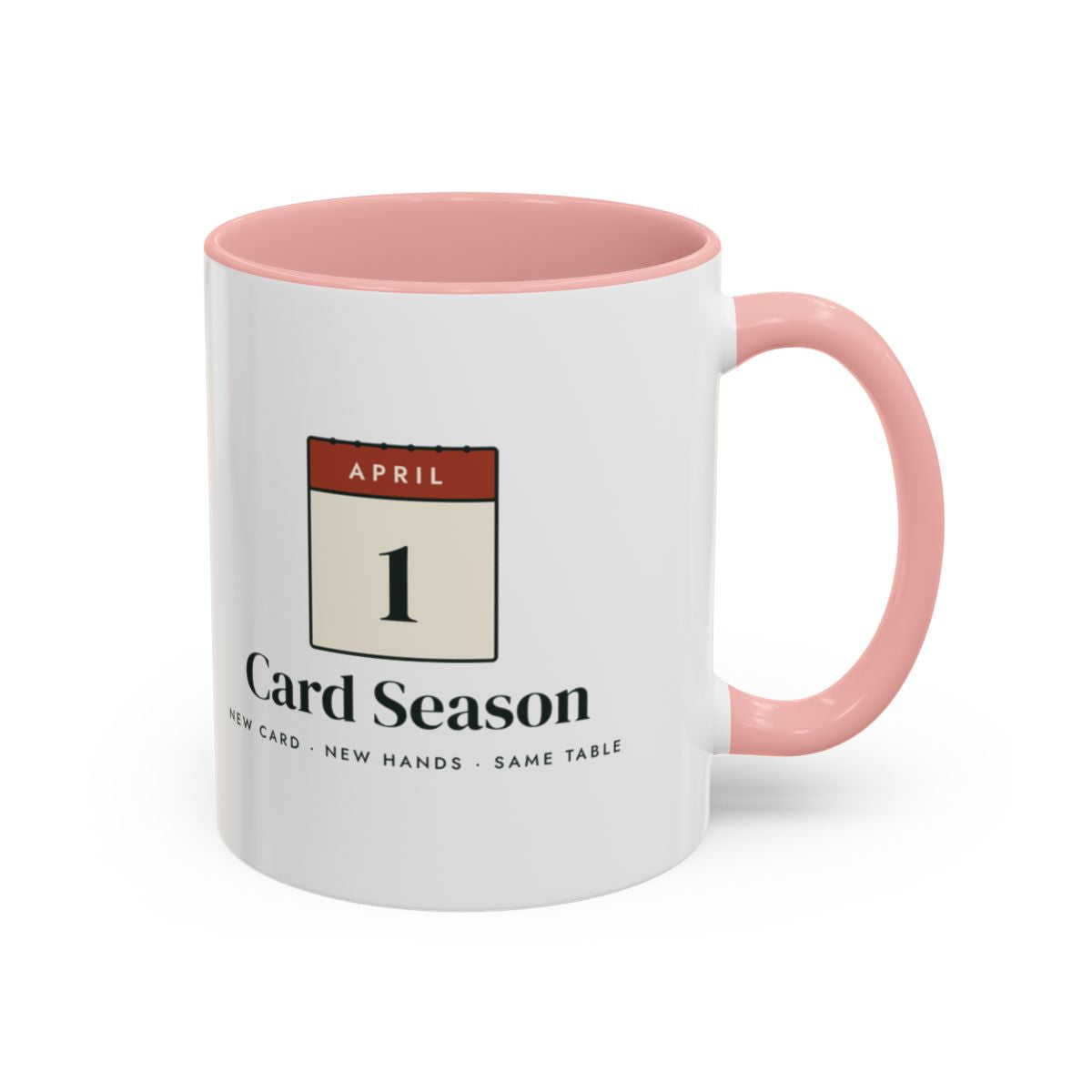 Card Season Mug in Pink, right side