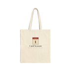 Card Season Tote in Natural, front view