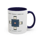 Card Table Crest Mug in Navy, right side
