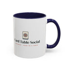 Card Table Social Mug in Navy, right side