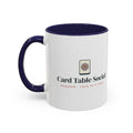 Card Table Social Mug in Navy, left side