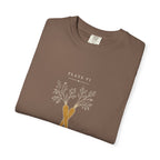 Carrot Plate Tee in Espresso, folded