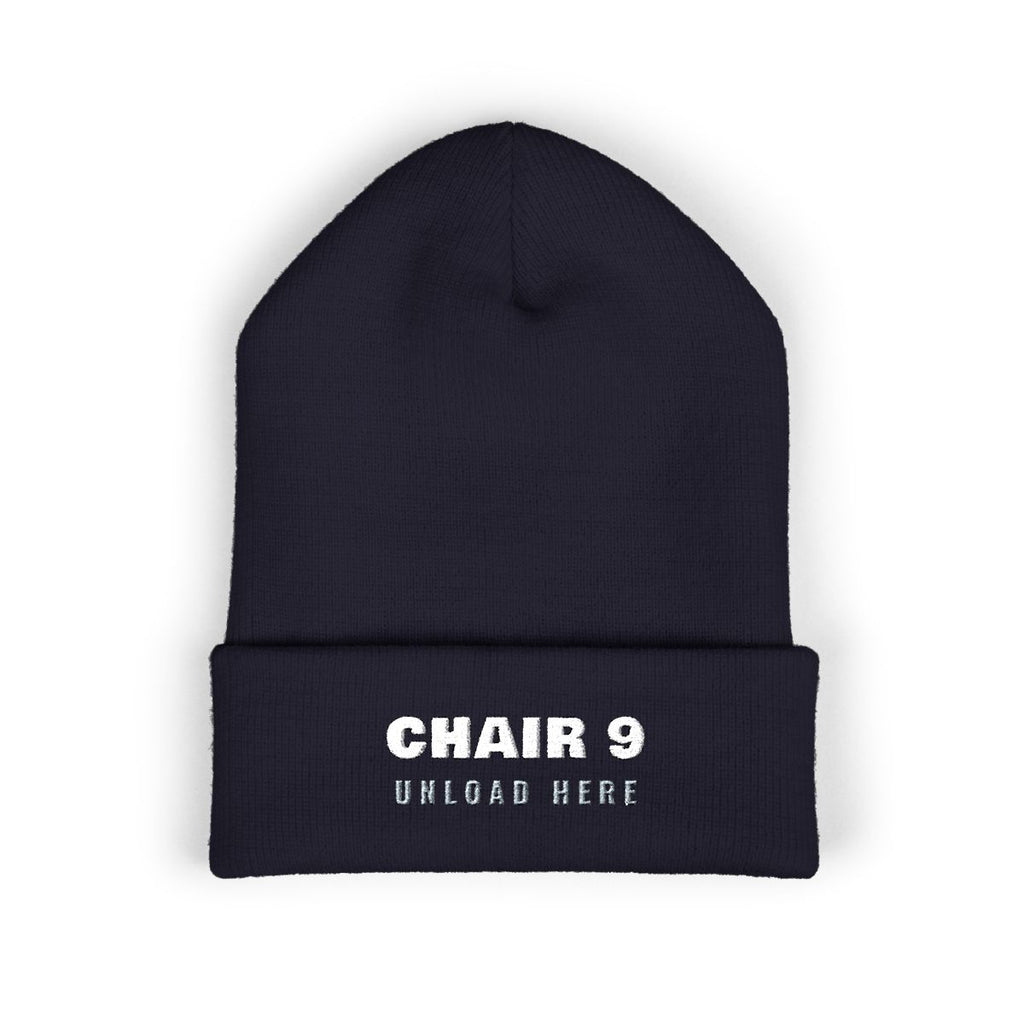 Chair 9 Beanie in Navy, front view