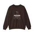 Chair 9 Crewneck in Dark Chocolate, front view