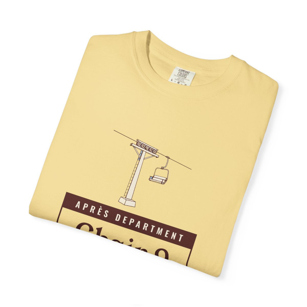 Chair 9 Tee in Butter, folded