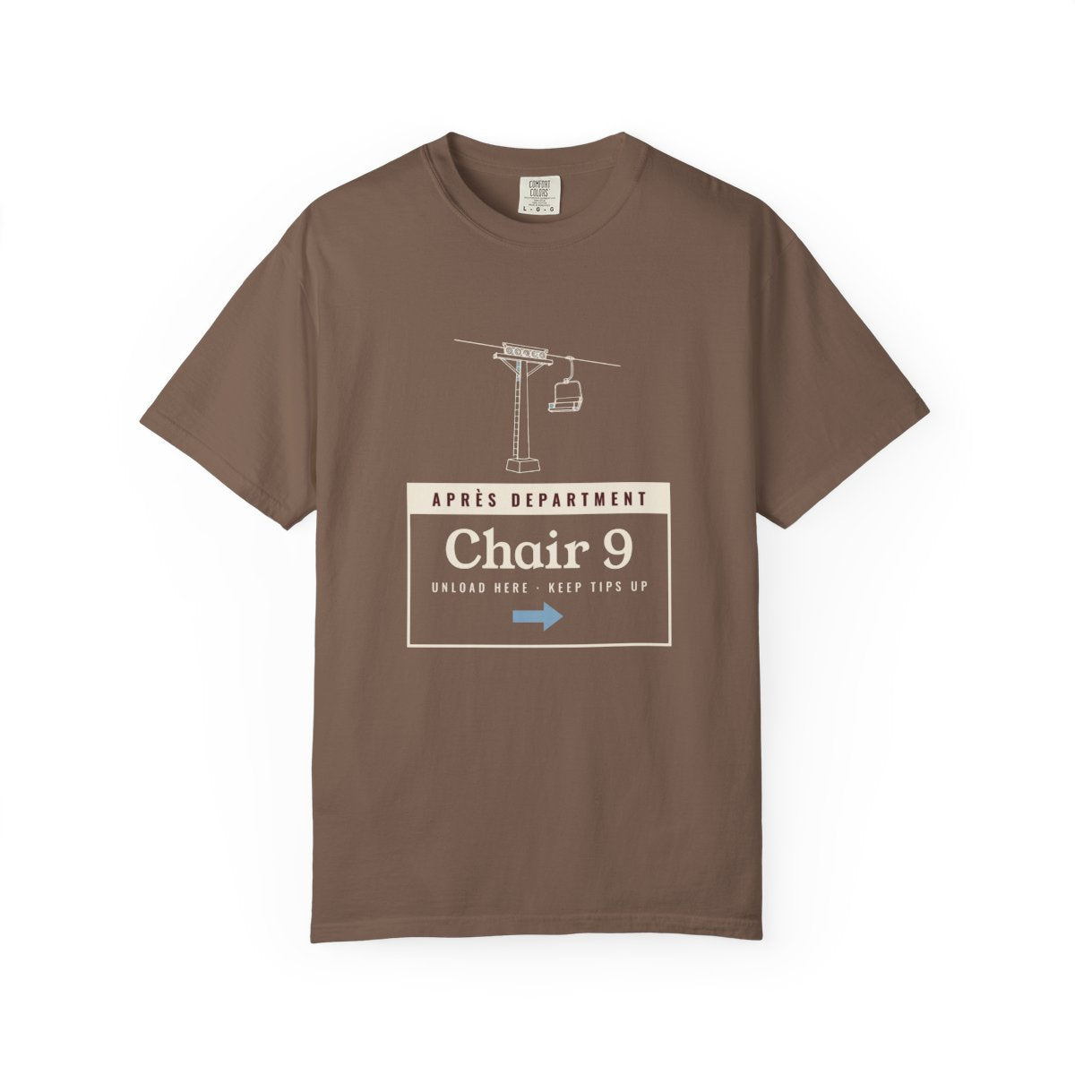 Chair 9 Tee in Espresso, front view