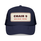 Chair 9 Trucker Hat in Dark Navy, front view