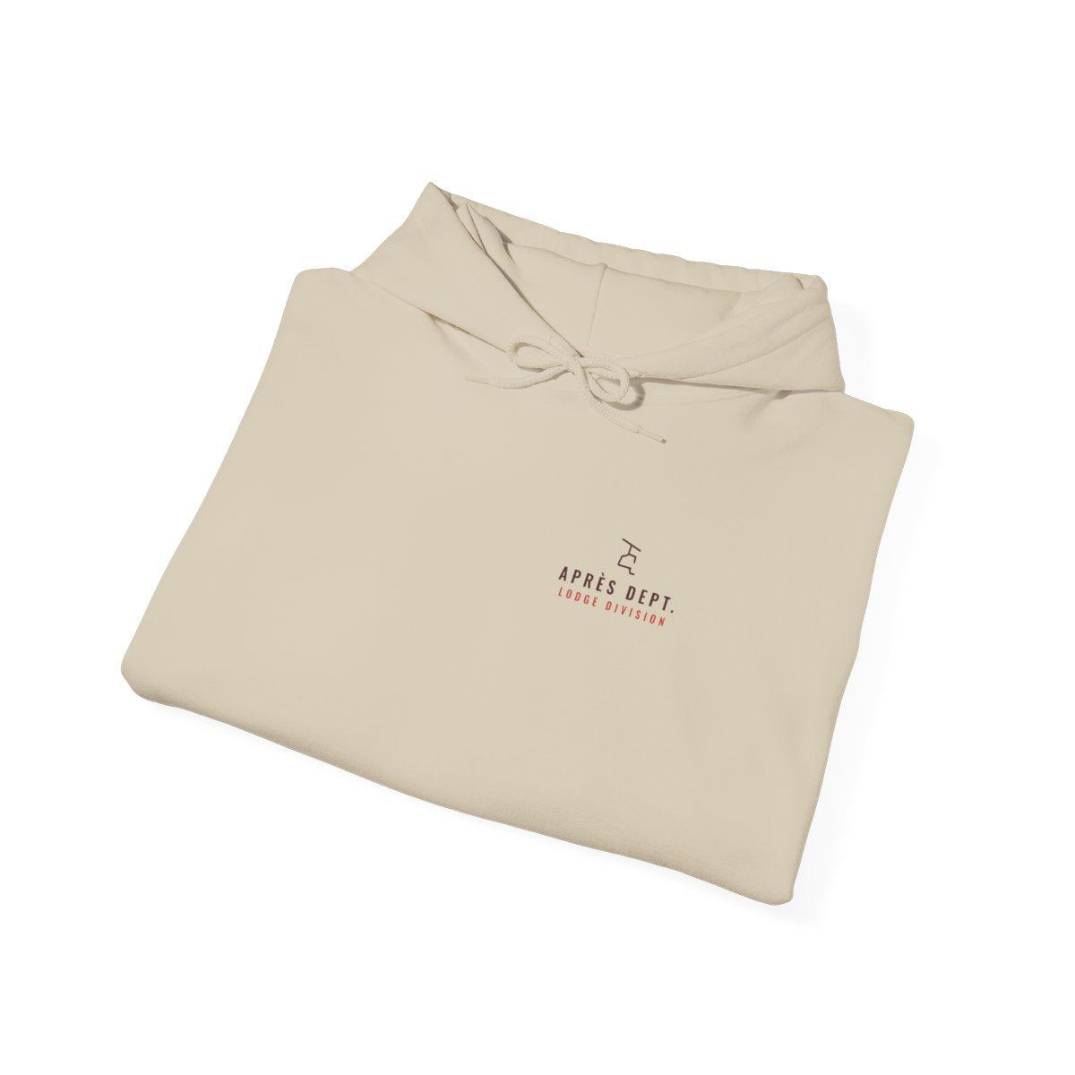 Chair Mark Hoodie in Sand, folded
