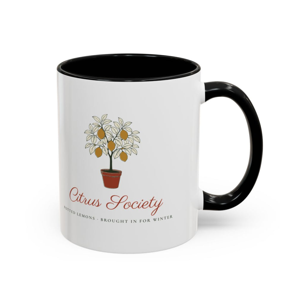 Citrus Society Mug in Black, right side