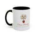 Citrus Society Mug in Black, left side