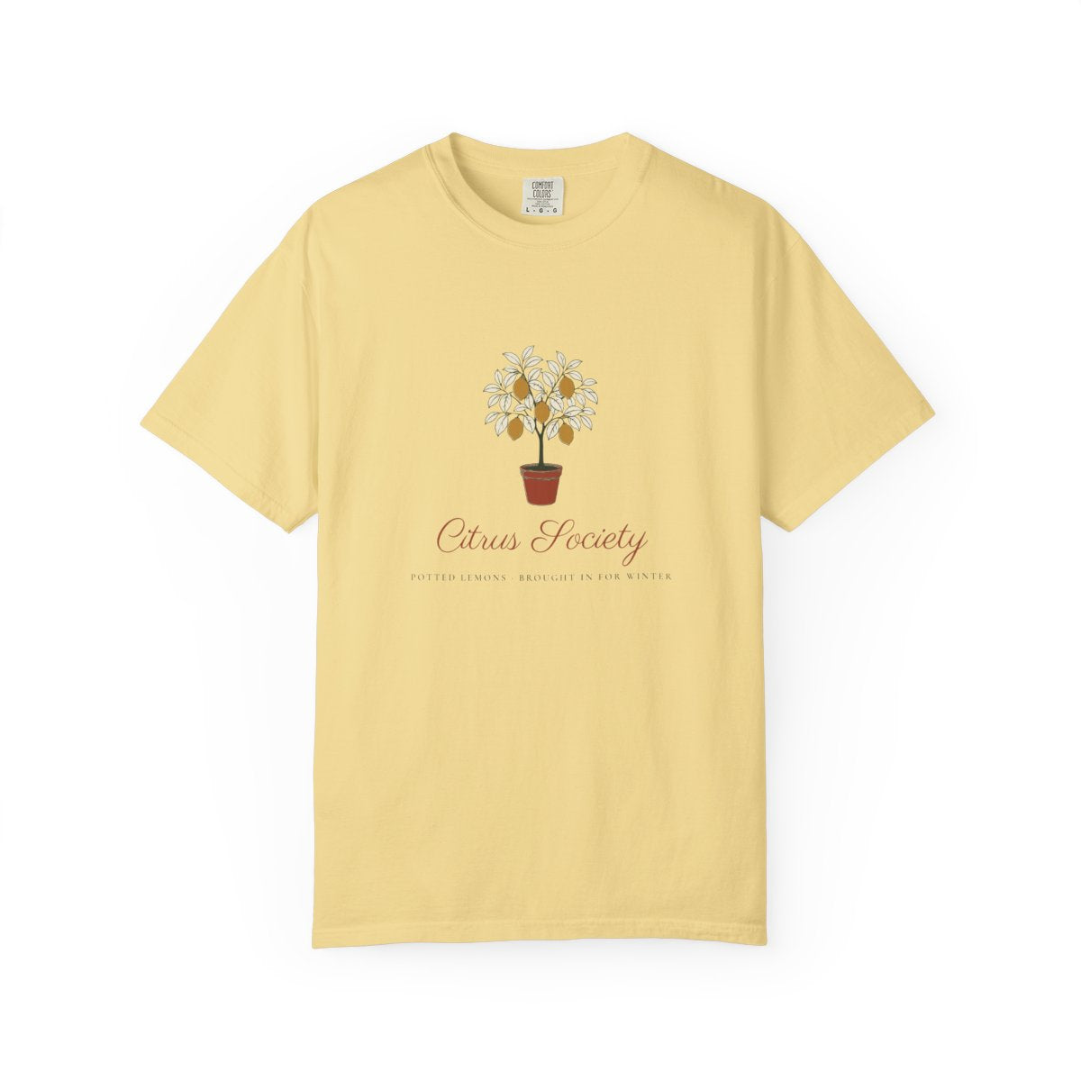 Citrus Society Tee in Butter, front view