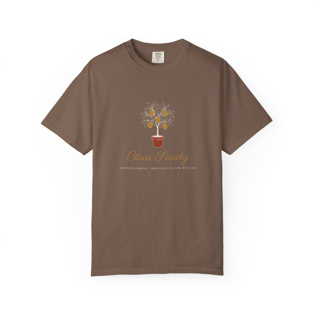 Citrus Society Tee in Espresso, front view