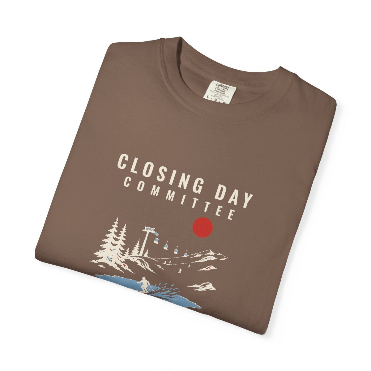 Closing Day Committee Tee in Espresso, folded
