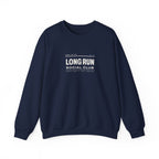 Club Program Crewneck in Navy, front view