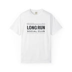 Club Program Tee in White, front view