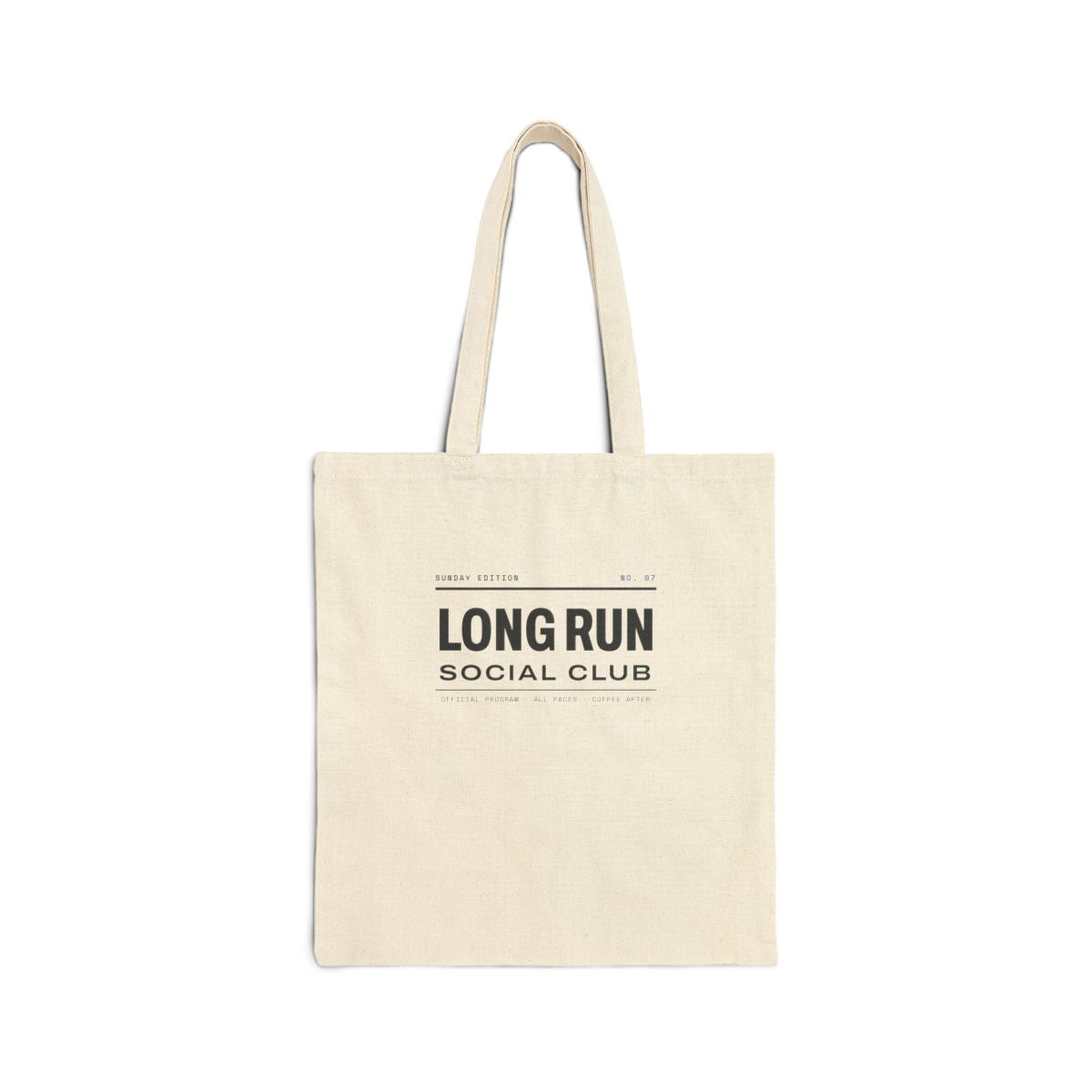 Club Program Tote in Natural, front view